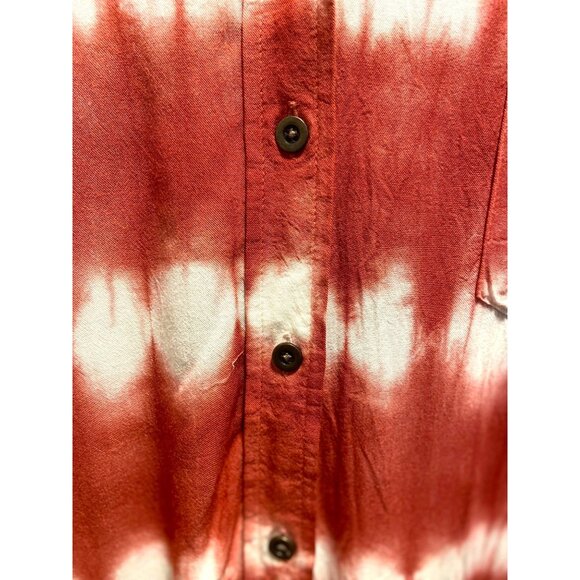 Torrid Lizzie Rayon Long Sleeve Shirt Cherry Red Size 4 (18/20) - Picture 10 of 16